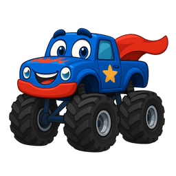Captain Monster Truck mascot